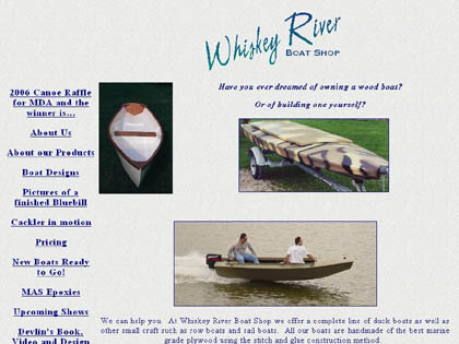 Cached version of Whiskey River Boat Shop
