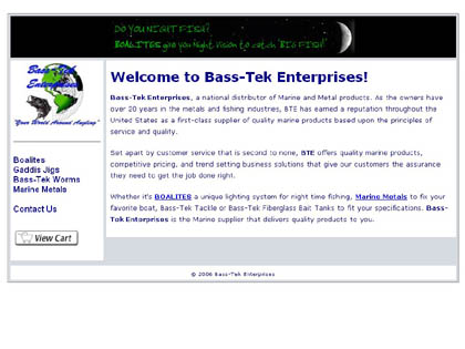 Cached version of Bass-Tek Enterprises