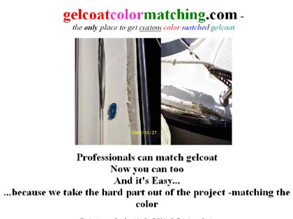 Cached version of Gel Coat Color Matching
