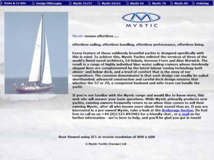 Cached version of Mystic Yachts