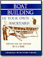 Boat Building in Your Own Backyard by S.S. Rabl