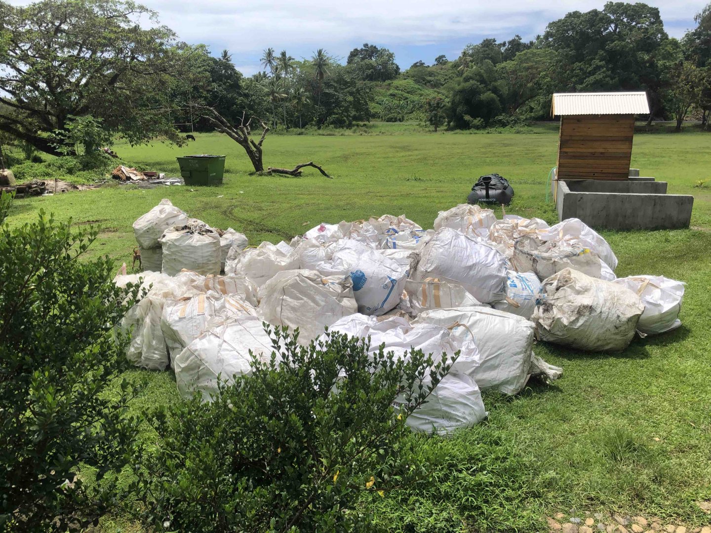 a ton of plastic, 1,200 kgs of bottles and a bio toilet.jpg