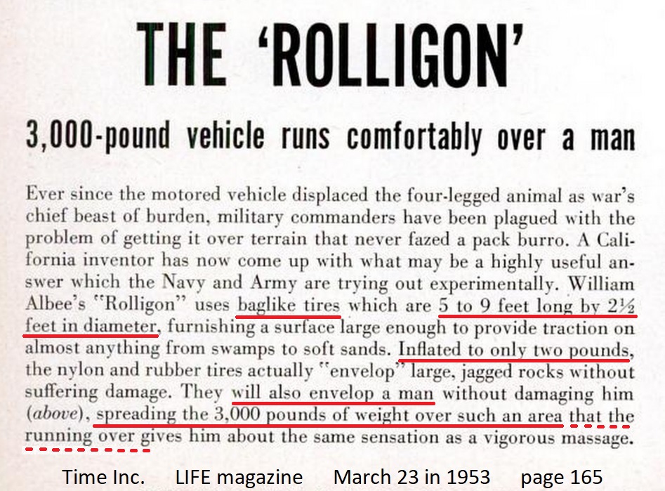Rolligon Time Inc LIFE magazine March 23 in 1953 page 165 text.jpg