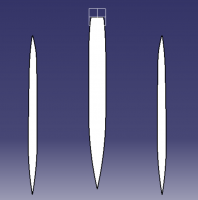 Trimaran 6 top waterline hull displacement view screenshot.png