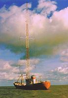 Tallest antenna mast on a ship
