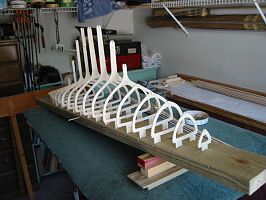 IOD 48" Frames ready for planking