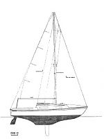 Irwin  23 Sail Plan