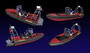 6.8m police RIB