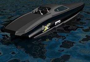 Fast offshore interceptor/endurance racer/long distance cruiser.