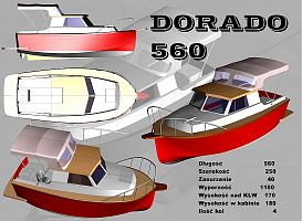 Dorado plywood displacement motor boat