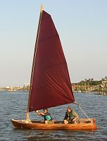 Prema Dinghy, sailing starboard tack