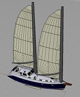 Globetrotter 45, Eagle, showing tack upwind