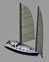 Globetrotter 45, Eagle, showing run downwind