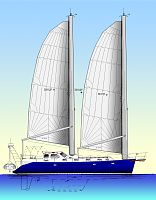 Globetrotter 45, Eagle, rendered sailplan