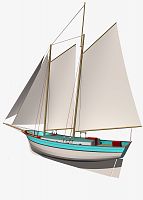 Schooner in steel