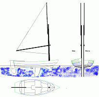 Zephyr: Sailing/rowing hull