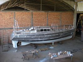 Kiribati 36 aluminum swing keel