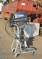 Instant-Outboard-Motor-Stand-from-Shopping-Cart