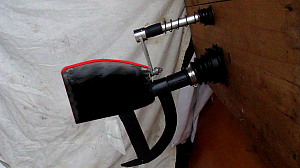 Pivotal drive cover for safety.