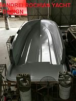 new  sport motor  boat  design   hull mold  advancing to complete