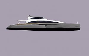 50M Trimaran Motoryacht Concept