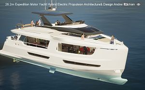 26.2m Expedition Motor Yacht Hybrid Electric Propulsion Architecture& Design Andrei Rochian