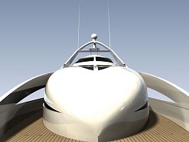 40m Yacht Foredeck