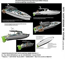 15m GoFast Stepped Hull Sport Boat Speed SPEED +50 knots
