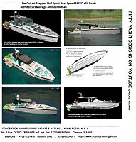 15m GoFast Stepped Hull Sport Boat Speed SPEED +50 knots