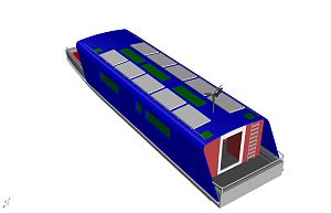 55’ X 14’ SOLAR ELECTRIC RIVER YACHT