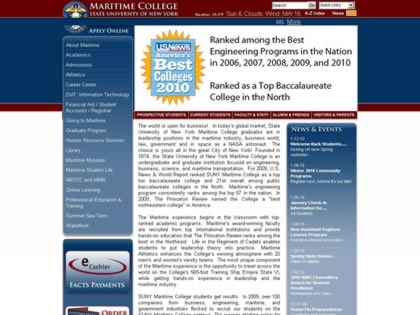 Cached version of State University of N.Y. Maritime College