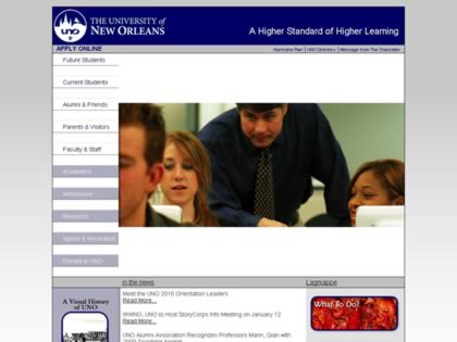 Cached version of University of New Orleans