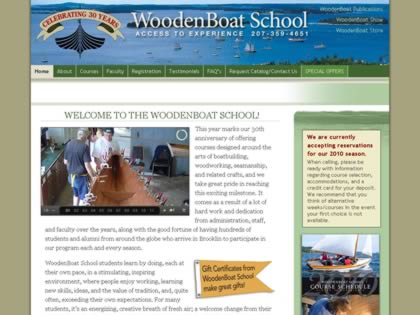 Cached version of WoodenBoat School