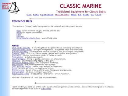 Cached version of Classic Marine Reference Data