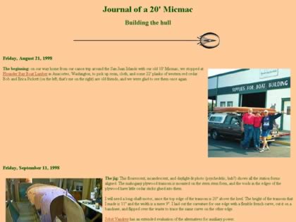 Cached version of Journal of a 20' Micmac