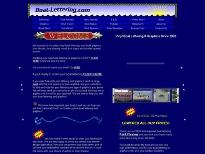 Cached version of Boat-Lettering.com