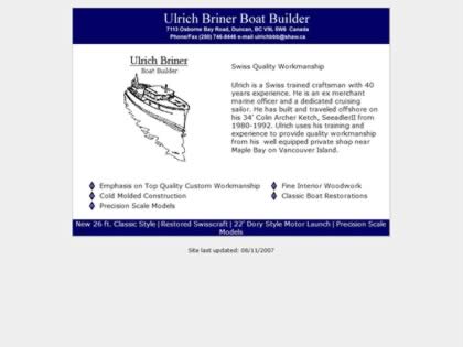 Cached version of Ulrich Briner Boatbuilder