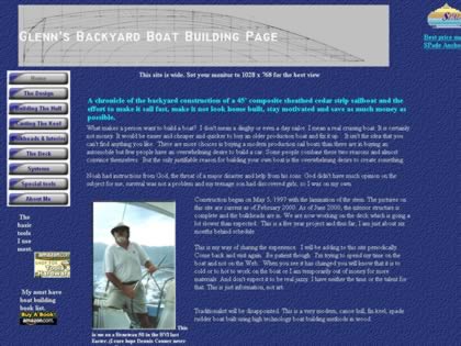 Cached version of Glen's Backyard Boatbuilding Page