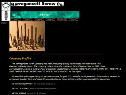 Cached version of Narragansett Screw Company