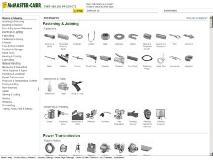Cached version of McMaster-Carr Supply Company