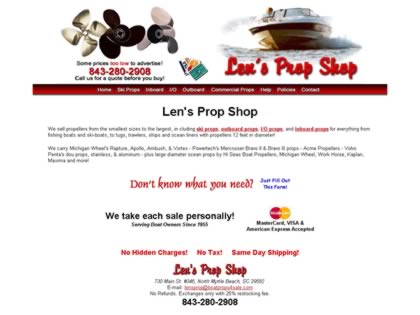 Cached version of Len's Prop Shop
