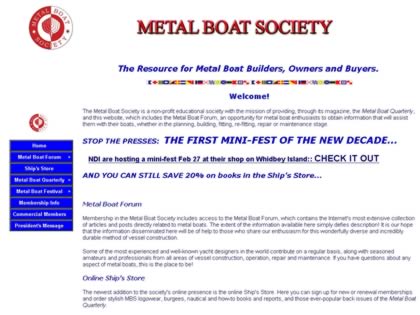 Cached version of Metal Boat Society