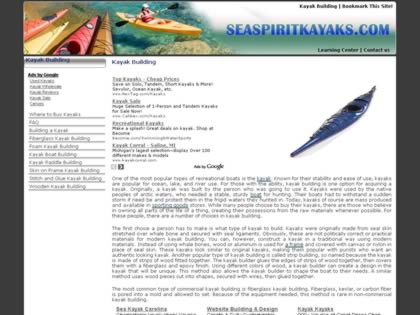 Cached version of Sea Spirit Kayaks