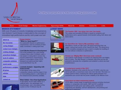 Cached version of Van Gorkom Yacht Design