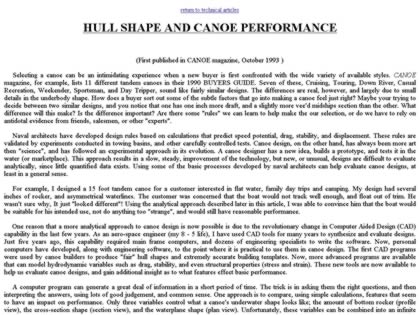 Cached version of Canoe Design