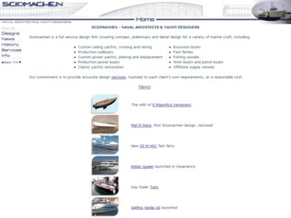 Cached version of Sciomachen Naval Architects and Yacht Designers