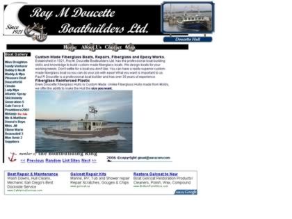 Cached version of Roy M. Doucette Boatbuilders