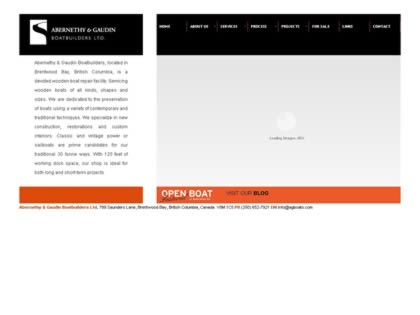 Cached version of Abernethy and Gaudin Boatbuilders Ltd.