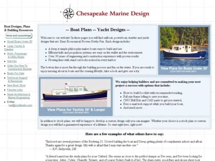 Cached version of Chesapeake Marine Design