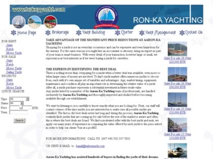 Cached version of Ron-Ka Yachting Co.